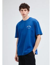 Les Deux - T-shirt imprimé en coton - Lyst