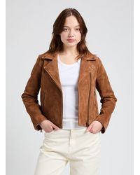 SAISON 1865 - Blouson en cuir suédé - Lyst