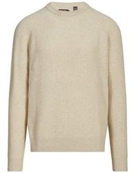 Dockers - Pull Côtelé À Col Rond En Laine Mérinos Et Coton Mélangés - Lyst