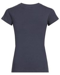 TOPSHOP - T-Shirt Col Rond En Coton - Lyst