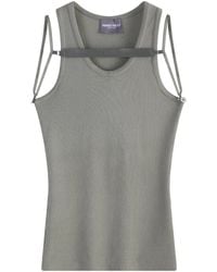 PRIVATE POLICY Harness Tank Top - Gray