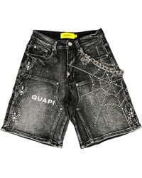 GUAPI - Obsidian Spider Denim Shorts - Lyst