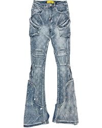 GUAPI - Aqua Coffin Arc Embellished Denim - Lyst