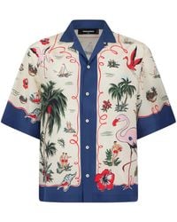 DSquared² - S71Dm0835 Aloha Shirt - Lyst