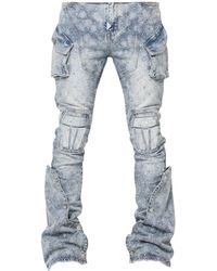 GUAPI Camo Embellished Denim Jacket in Green for Men | Lyst
