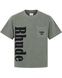 Rhude - Logo Pocket Tee Washed - Lyst