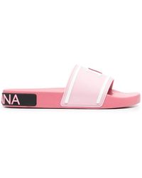 Dolce & Gabbana Logo Slides - Pink