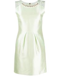Matthew Williamson Embellished Neckline Dress - Green