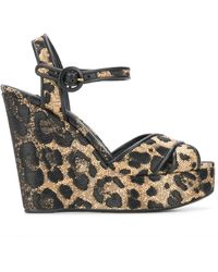 Leopard Wedges for Women - Up to 67% off | Lyst