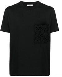 Valentino Cotton Regular-fit Logo-print Shirt in Blue for Men | Lyst
