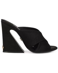 24-38 Dolce & Gabbana Fille Chaussures Mules & Sabots Chaussures - Mules avec intarsia en cuir DG Millennials female 29 