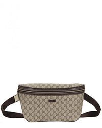 Gucci - Beige & Ebony Canvas Belt Bag - Lyst