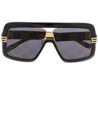 Gucci Eyewear Square-frame Oversized Sunglasses - Black