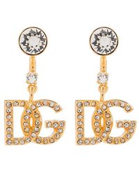 Dolce & Gabbana - Rhinestone-embellished D&g Earrings - Lyst