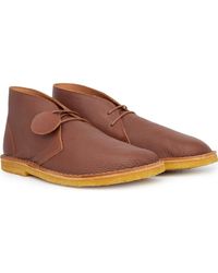 pretty green leather desert boots