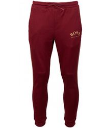 BOSS Hadiko Cuffed Joggers - Red