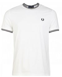 fred perry white t shirt