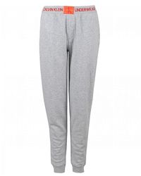 calvin klein logo waistband jogger in grey