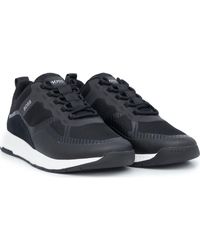 boss titanium runner mesh trainers