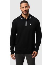 Psycho Bunny - Kent Long Sleeve Pique Polo - Lyst