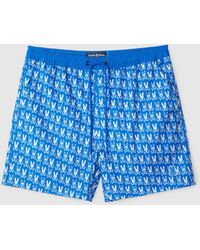 Psycho Bunny - Tilden All Over Bunny Print Swim Trunk - Lyst