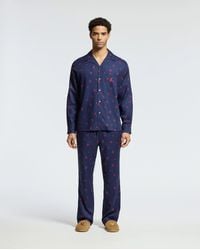 Psycho Bunny - All Over Print Flannel Pajama Set - Lyst