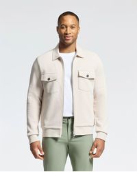 Psycho Bunny - The Oaks Knit Bomber Shacket - Lyst