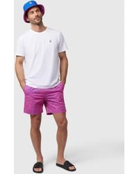 Psycho Bunny - Verona Print Swim Trunk - Lyst