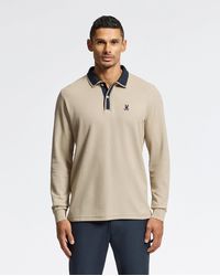 Psycho Bunny - Kent Long Sleeve Pique Polo - Lyst