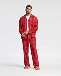 Psycho Bunny - Val Flannel Pajama Set - Lyst