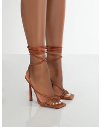 tan strappy heels