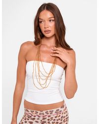 Public Desire - Beaded Long Layered Necklace - Lyst