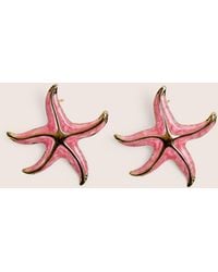 Public Desire - Pink Starfish Earring With Gold Detail - Lyst