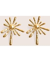 Public Desire - Gold Plated Abstract Star Earrings - Lyst