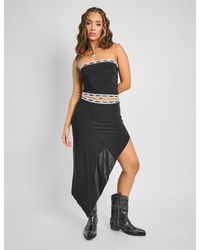 Public Desire - Lace Trim Midi Skirt Co-ord Black - Lyst
