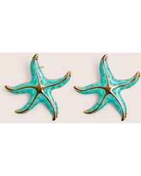Public Desire - Blue Starfish Earring With Gold Detail - Lyst