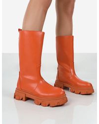 orange boots