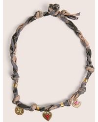 Public Desire - Rope Detail Necklace With Gold Charms - Lyst
