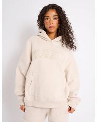 Public Desire - Kaiia Slogan Oversized Hoodie Cream - Lyst