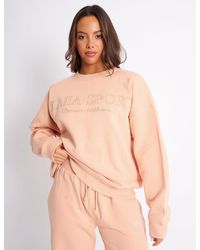 Public Desire - Kaiia Sport Oversized Sweatshirt Apricot - Lyst