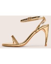 Public Desire - Selene Gold Curved Heels Barely There - Lyst