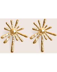 Public Desire - Gold Plated Abstract Star Earrings - Lyst