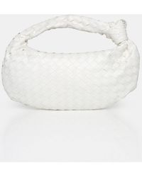 Public Desire - The Blame White Woven Pu Knot Detail Mini Grab Bag - Lyst