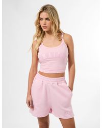 Public Desire - Kaiia Logo Cami Vest Top Baby Pink - Lyst