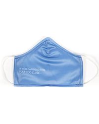 Public Desire - Blue Too Close Slogan Fashion Face Mask - Lyst