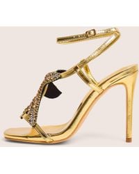 Public Desire - Lumi Gold Starfish Detail Tie High Heels - Lyst