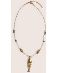 Public Desire - Rope Detail Necklace With Sea Life Charms - Lyst