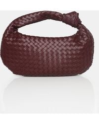 Public Desire - The Blame Burgundy Woven Pu Knot Detail Mini Grab Bag - Lyst