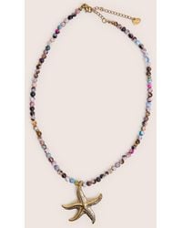 Public Desire - Multi Coloured Beaded Starfish Detail Necklace - Lyst
