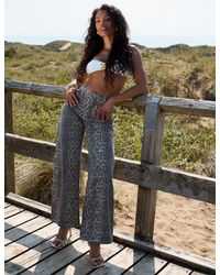 Public Desire - Mid Rise Dad Fit Mid Rise Jeans Leopard - Lyst